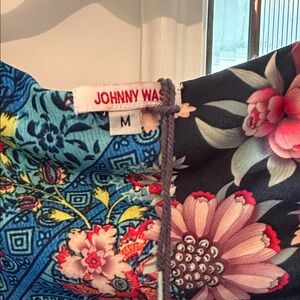 NWOT Johnny Was stretch Floral Patchwork Long Sleeve Dress in Multicolor